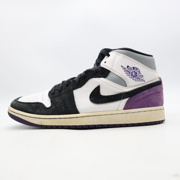 Nike Air Jordan 1 Mid SE Men's Size 11 Varsity Purple Basketball Casual Sneakers - Picture 4 of 12